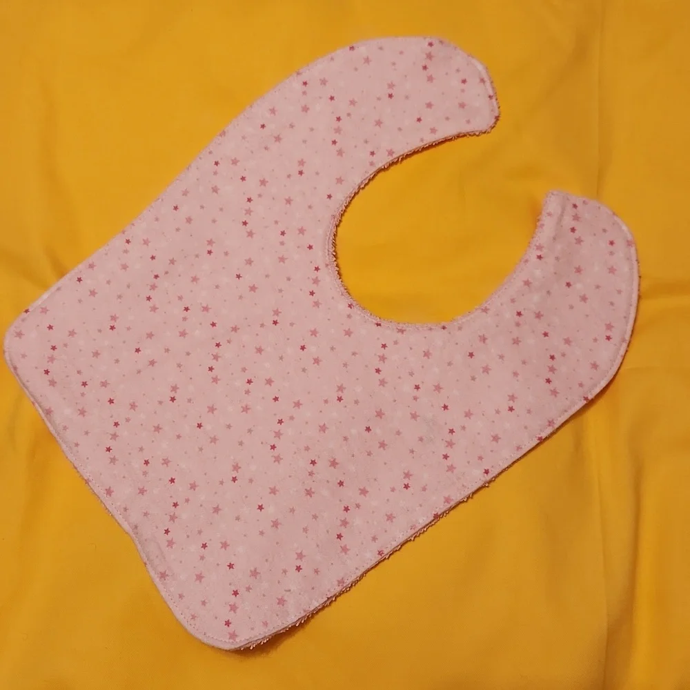 Handmade  Baby Bibs for girls,  set of 3.